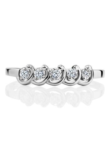 White Gold Diamond Ring, Ring Size: 6.5 / 17, image , picture 3