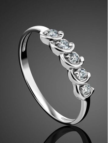 White Gold Diamond Ring, Ring Size: 6.5 / 17, image , picture 2