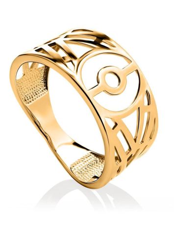Amazing Geometric Band Ring, Ring Size: 6.5 / 17, image 