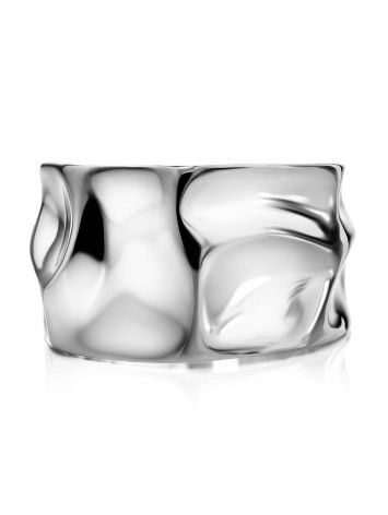 Luxurious Statement Sterling Silver Ring The Liquid, Ring Size: Adjustable, image , picture 3