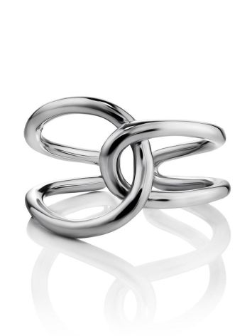 Split Silver Ring The ICONIC, Ring Size: Adjustable, image , picture 3