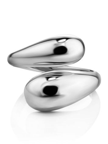 Stylish Modern Silver Ring The Ifamore, Ring Size: Adjustable, image , picture 3