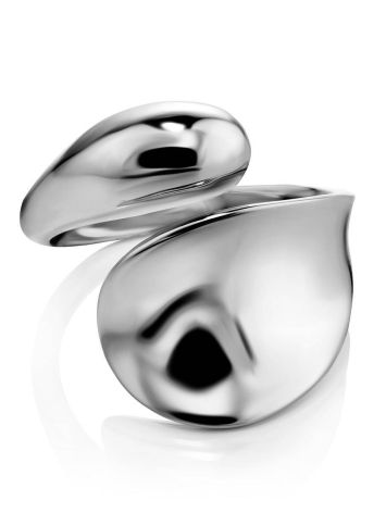 Striking Modern Design Sterling Silver Ring The Ifamore, Ring Size: Adjustable, image , picture 3