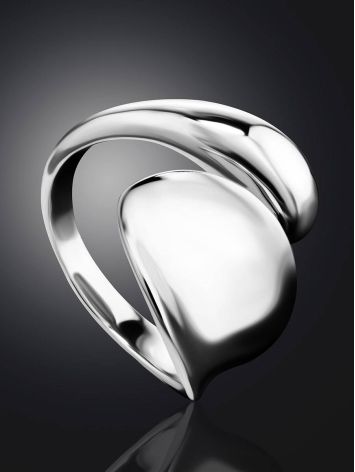 Striking Modern Design Sterling Silver Ring The Ifamore, Ring Size: Adjustable, image , picture 2