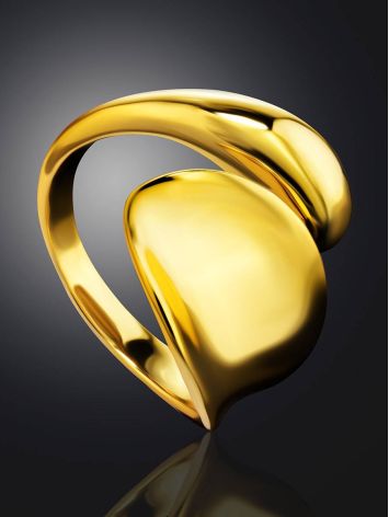 Opulent Gold-Plated Silver Ring The Ifamore, Ring Size: Adjustable, image , picture 2