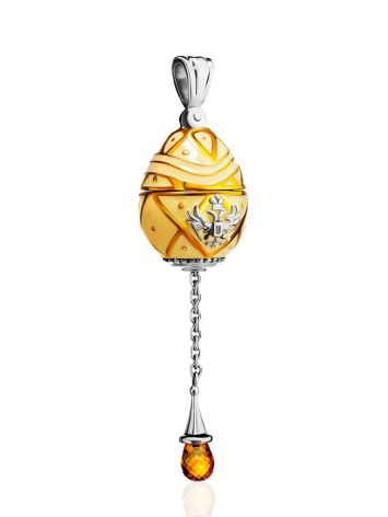 Enamel Egg Locket Pendant With Citrine Dangle The Romanov, image , picture 3