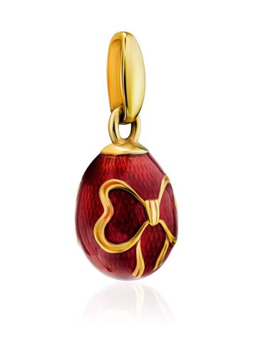 Gold Plated Bow Motif Egg Shaped Pendant The Romanov, image , picture 3