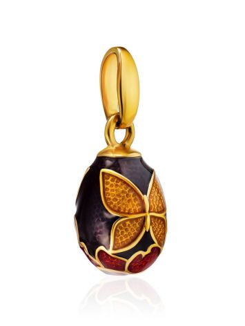 Butterfly Motif Egg Shaped Pendant With Enamel The Romanov, image , picture 3