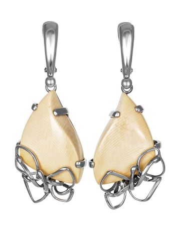 Fabulous Silver Dangles With Mammoth Tusk The Era, image 