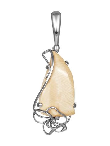 Wonderful Mammoth Tusk Silver Pendant The Era, image 