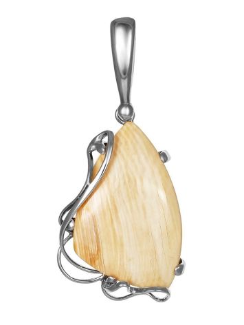 Handcrafted Silver Pendant With Mammoth Tusk The Era, image 