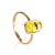 Laconic Amber Ring With Inclusions The Clio, Ring Size: 8 / 18, image 