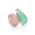 Rose & Mint Stone Cocktail Ring The Bella Terra, Ring Size: 8.5 / 18.5, image 