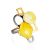 Adjustable Cocktail Ring With Bold Amber Stones The Picasso, Ring Size: Adjustable, image 