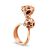 Dangle Amber Ring In Gold-Plated Silver The Geneva, Ring Size: 3.5 / 14.5, image 