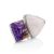 Charming Silver Cocktail Ring With Charoite And Argonite Bella Terra, Ring Size: 6.5 / 17, image 
