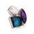 Voluptuous Cocktail Ring With Natural Stones Bella Terra, Ring Size: 6.5 / 17, image 