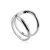 Designer Silver Adjustable Ring The Liquid, Ring Size: Adjustable, image 