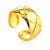 Chunky Gold Plated Silver Adjustable Ring The ICONIC, Ring Size: Adjustable, image 