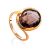 Classy Gold Ring With Smoky Quartz, Ring Size: 8 / 18, image 