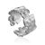 Wonderful Textured Silver Ring The Liquid, Ring Size: Adjustable, image 