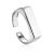 Geometric Silver Ring The ICONIC, Ring Size: Adjustable, image 