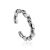 Beautiful Barley Twist Sterling Silver Ring The Liquid, Ring Size: Adjustable, image 