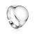 Chunky Silver Signet Ring The ICONIC, Ring Size: Adjustable, image 