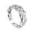 Sterling Silver Abstract Molten Ring Liquid The Liquid, Ring Size: Adjustable, image 