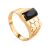 Designer Gold Signet Ring With Agate, Ring Size: 12 / 21.5, image 
