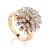 Rotating Motion Gold Diamond Ring, Ring Size: 8.5 / 18.5, image 