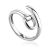 Stylish Belt Shaped Silver Coil Ring The ICONIC, Ring Size: Adjustable, image 