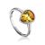 Lustrous Yellow Crystal Ring, Ring Size: 8 / 18, image 