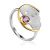 Fashionable Silver Amethyst Ring, Ring Size: 9 / 19, image 