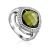 Voluminous Silver Tourmaline Ring, Ring Size: 6 / 16.5, image 