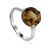 Chic Silver Zultanite Ring, Ring Size: 8 / 18, image 