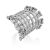 Silver Crystal Statement Ring, Ring Size: 6.5 / 17, image 