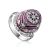 Vintage Style Silver Enamel Ring The Romanov, Ring Size: 8.5 / 18.5, image 