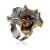 Fabulous Silver Garnet Adjustable Ring, Ring Size: Adjustable, image 