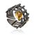 Chunky Silver Citrine Ring, Ring Size: Adjustable, image 