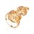 Cello Motif Gilded Silver Ring, Ring Size: 9 / 19, image 