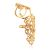 Baroque Style Gilded Silver Articulated Ring, Ring Size: 8 / 18, image 