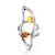 Bright Multicolor Amber Ring The Palazzo, Ring Size: Adjustable, image 