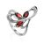 Curvaceous Silver Garnet Ring, Ring Size: 6.5 / 17, image 