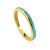Bright Silver Enamel Ring, Ring Size: 6 / 16.5, image 