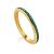 Refined Azure Blue Enamel Ring, Ring Size: 7 / 17.5, image 