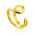 Designer Gold Plated Silver Adjustable Ring The Liquid, Ring Size: Adjustable, image 