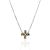 Chic Cross Motif Silver Amber Necklace The Supreme, Length: 49, image 