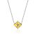 Simplistic Design Silver Amber Necklace The Supreme, Length: 46, image 