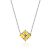 Simplistic Design Silver Amber Necklace The Supreme, Length: 46, image 